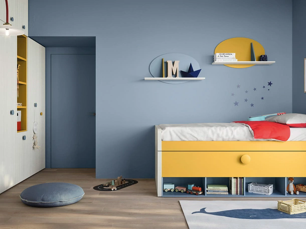 Cameretta Salvaspazio Letto Pablo di Nidi
