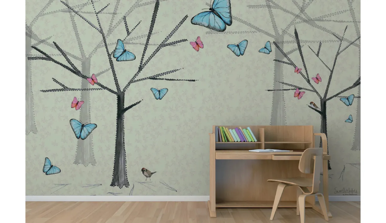 Carta da parati Butterfly di Glamora