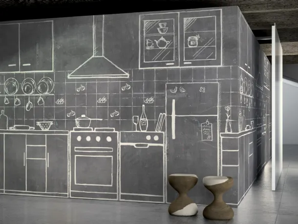 Carta da parati Flat Loft di Glamora