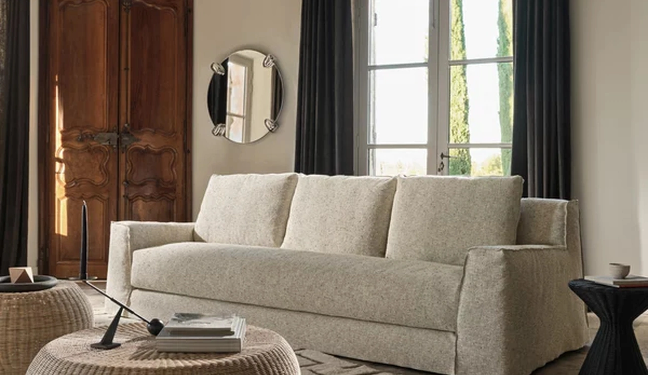 Tavolino Bolla 15 in midollino intrecciato di Gervasoni