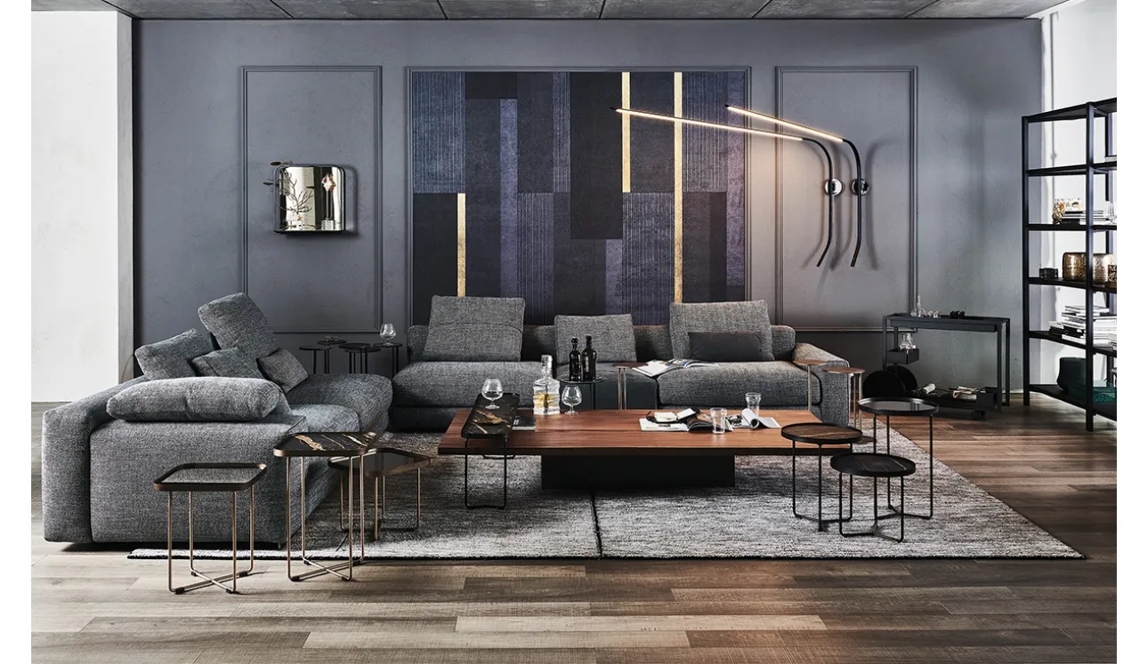 Tavolino Idem in noce canaletto di Cattelan Italia
