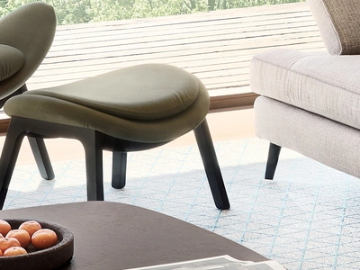 Pouf Lazy in tessuto di Calligaris