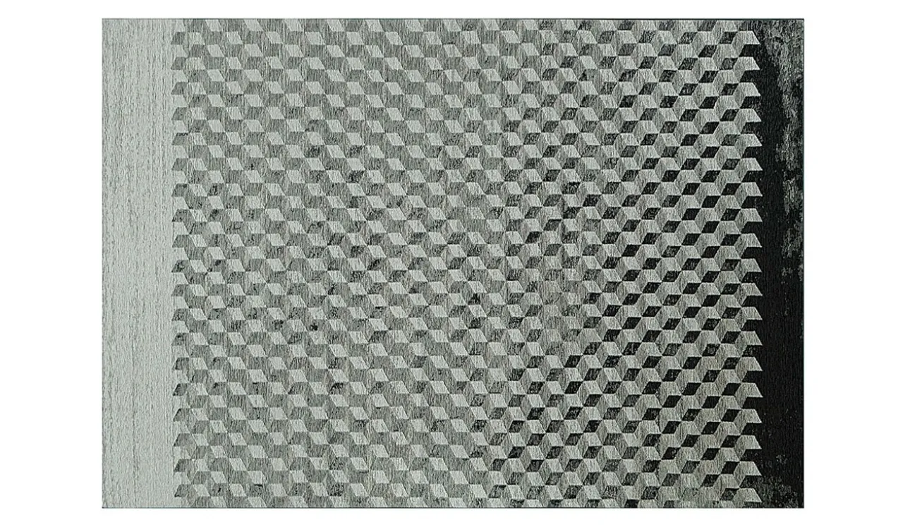 Tappeto Rubik in tessuto di cotone e ciniglia di Cattelan Italia