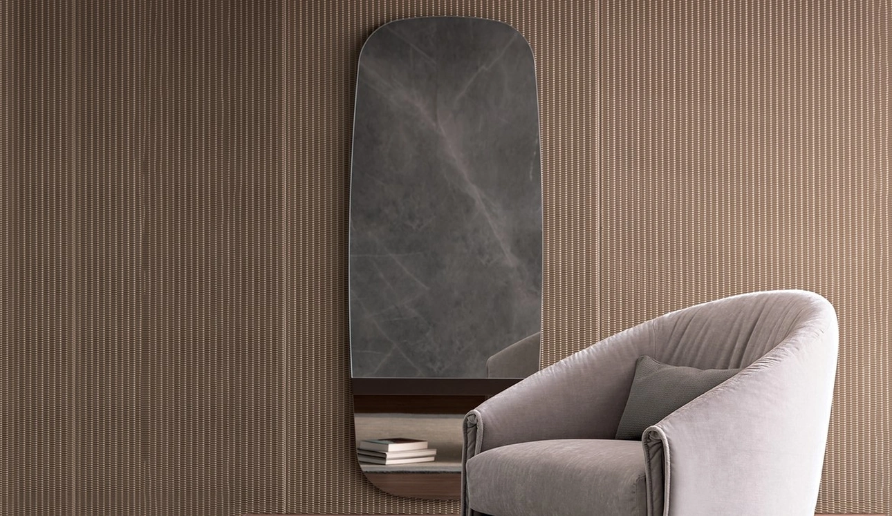 Specchio ovale da parete Lake di Bonaldo