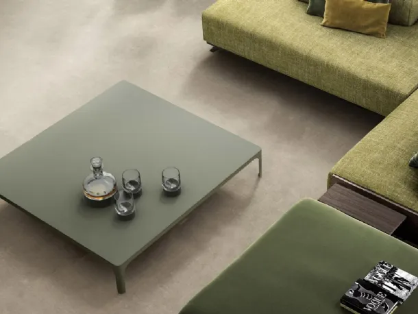 Tavolino minimal in metallo Spencer di Doimo Salotti