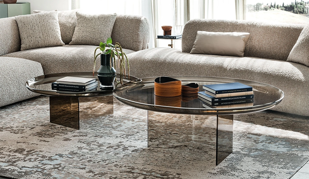 Tavolino Standard realizzato in vetro di Cattelan Italia