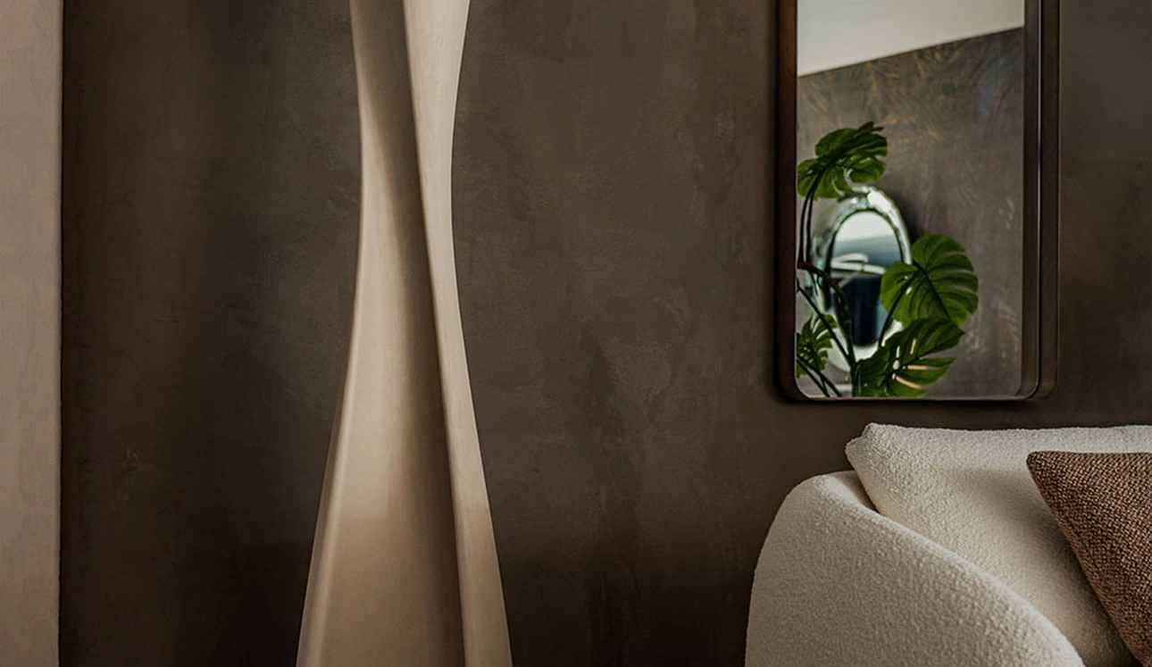 Lampada da terra in argilla Diploma di Cattelan Italia