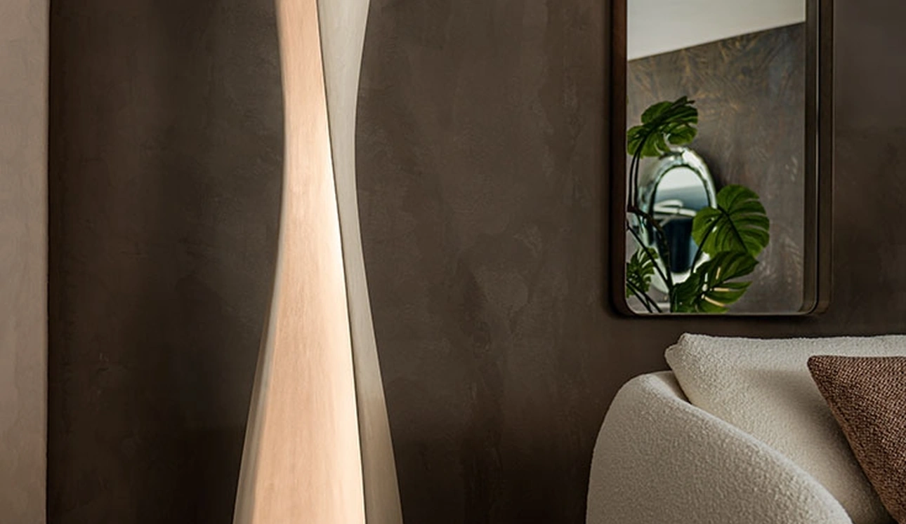 Lampada da terra in argilla Diploma di Cattelan Italia