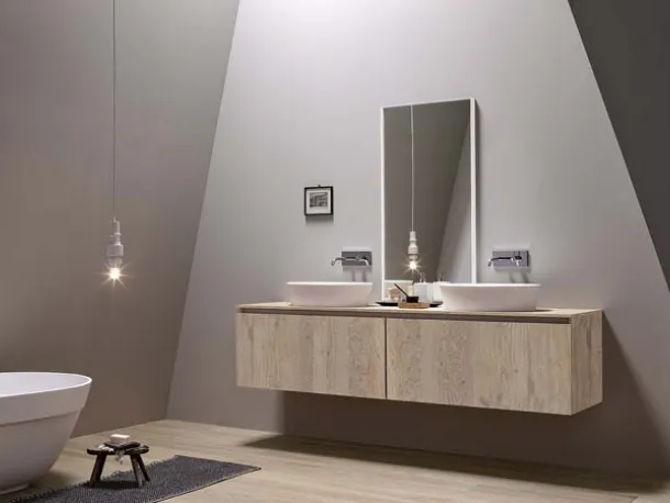 Mobile da Bagno sospeso in rovere 45 04 di Birex
