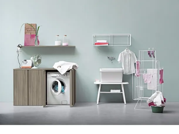 Mobile da Bagno in melaminico e laccato Acqua e Sapone Lavanderia 03 di Birex