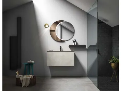 Mobile da bagno sospeso in laccato effetto resina Hosoi 02 di Birex