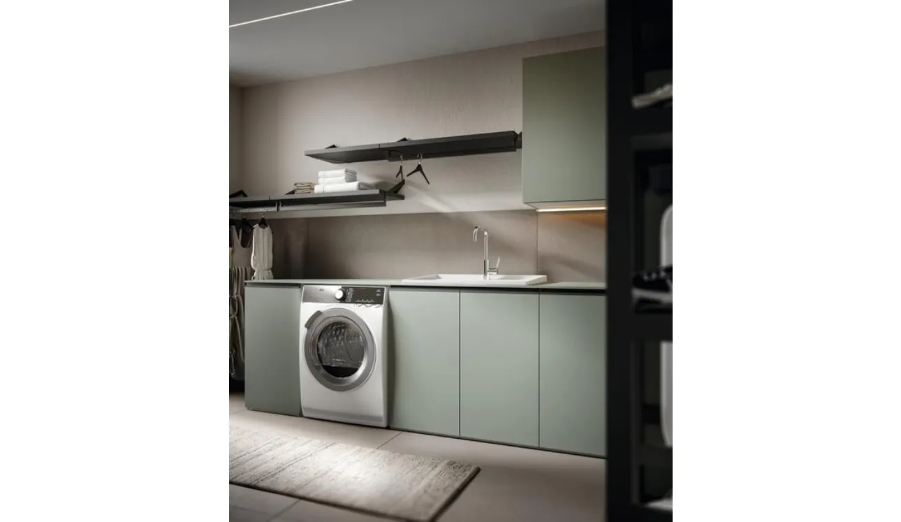 Mobile da Bagno per lavanderia Minerva 05 in nobilitato Prato di Edoné