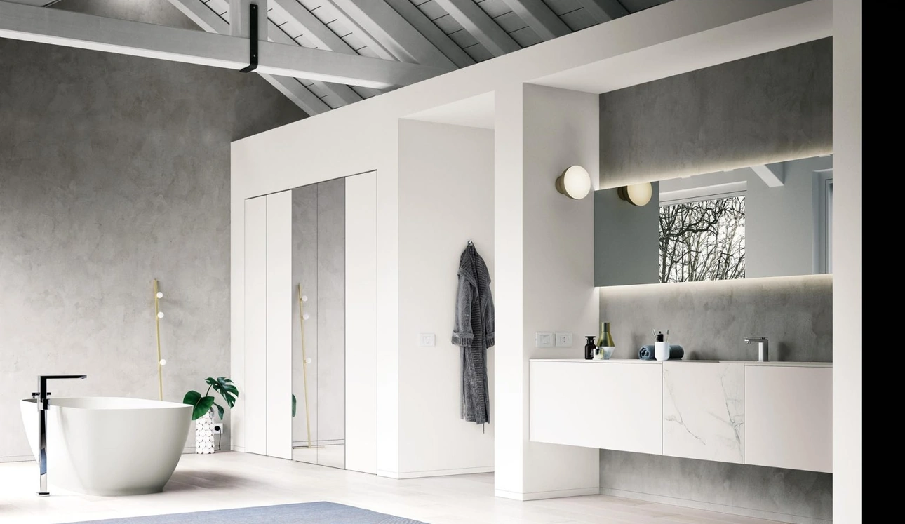 Mobile da Bagno sospeso Mk1 02 di Nova Cucina