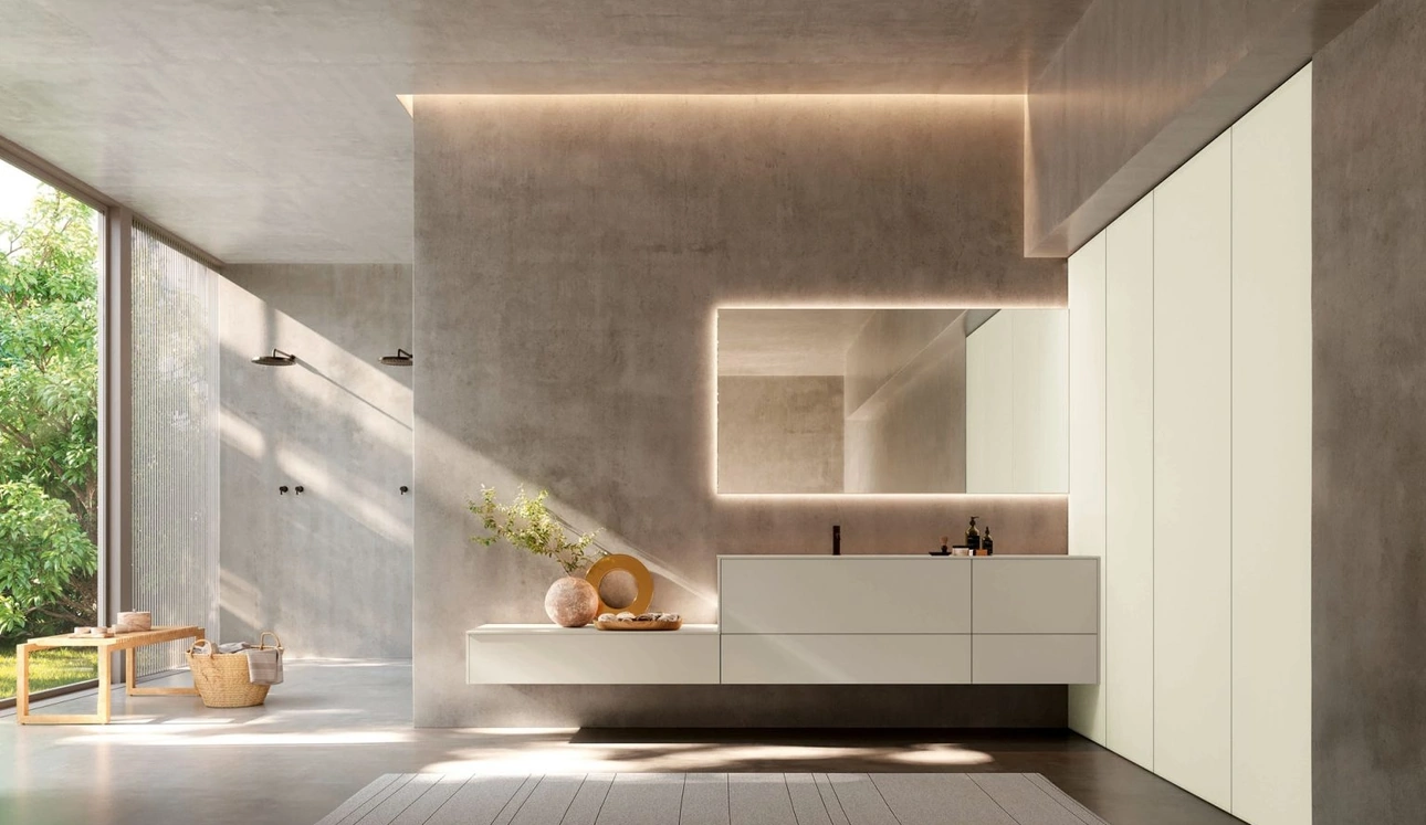 Mobile da Bagno sospeso Kyton 17 di Nova Cucina