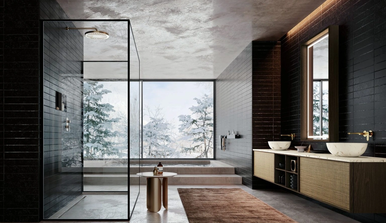 Mobile da Bagno sospeso Planet 02 di Nova Cucina