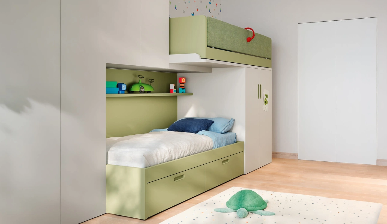 Cameretta Soppalco Scorrevole Skid di Nidi