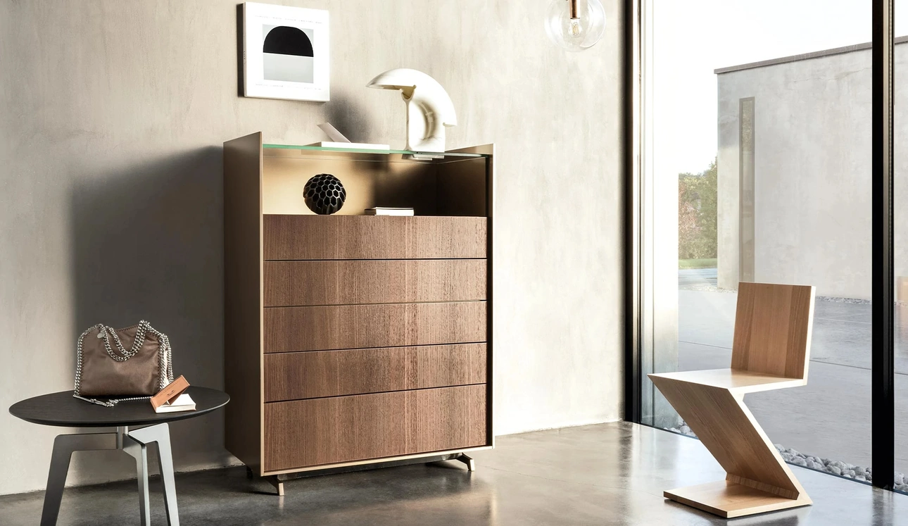 Cassettiera Cabaret Glass di Sangiacomo