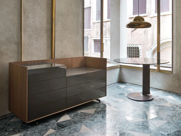 Comò Cabaret Glass di Sangiacomo