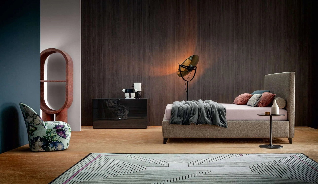 Comò Tetris laccato lucido Nero di Twils