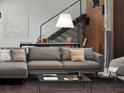 Divano con penisola Rod di Calligaris