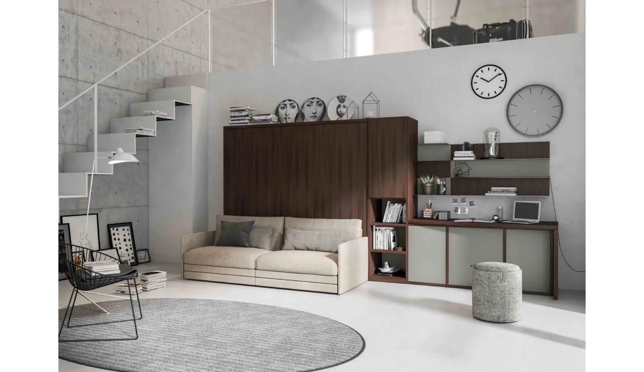 Letto a scomparsa Block System Comp 266 di Tumidei