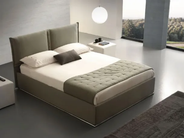 Letto in tessuto imbottito Asia di Ergogreen