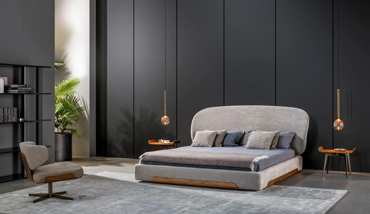 Letto con testiera Olos Bed di Bonaldo