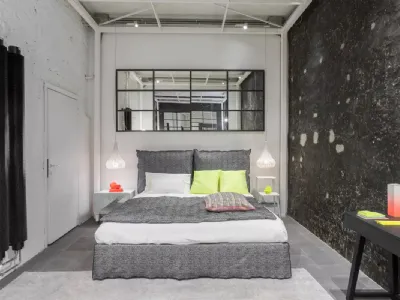 Letto con testiera Double di Gervasoni