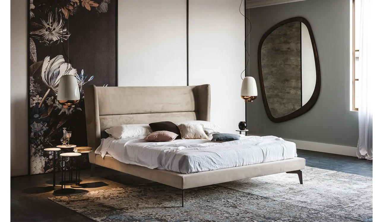 Letto matrimoniale con testiera Ludovic di Cattelan Italia
