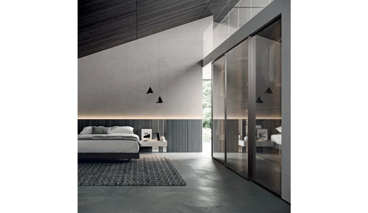Letto Mill con testiera boiserie 01 di Tumidei