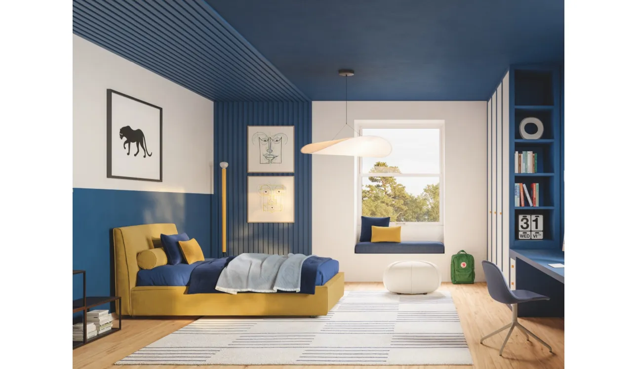 Letto singolo con box contenitore Ada di Twils