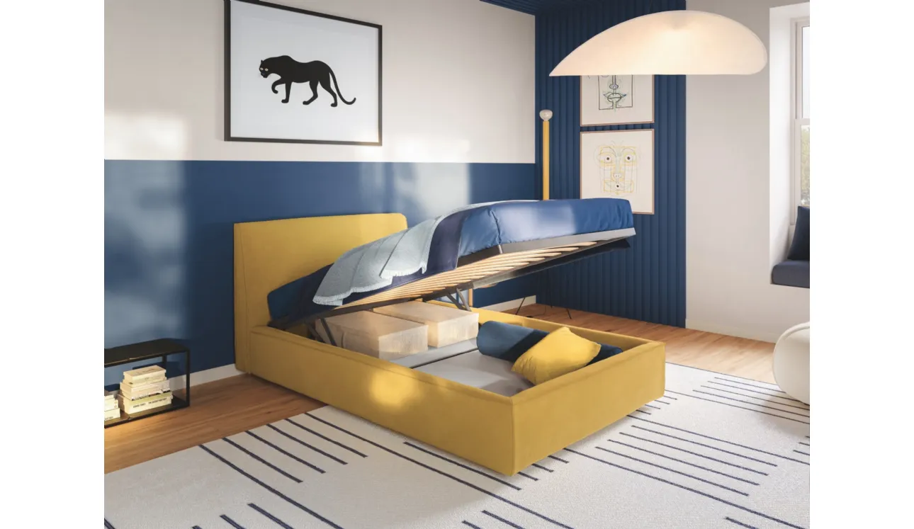Letto singolo con box contenitore Ada di Twils