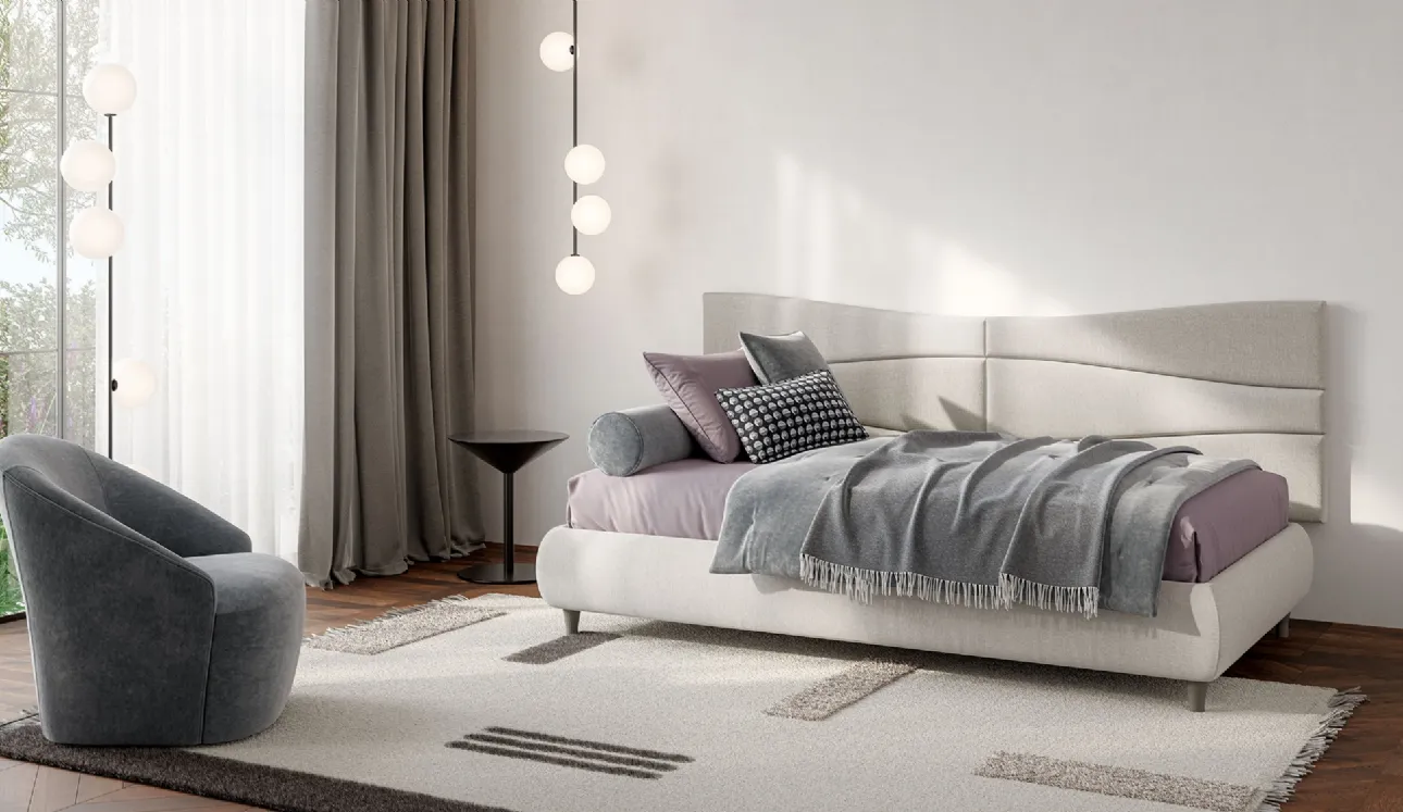 Letto singolo Boiserie Flute di Twils
