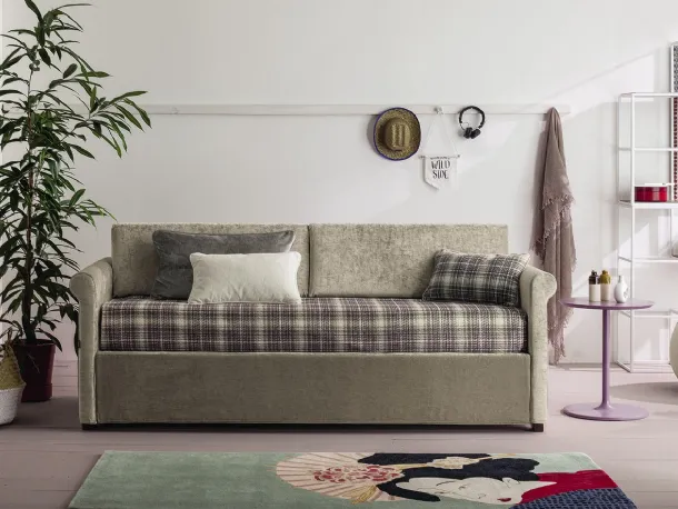 Daybed singolo in tessuto Camelia Mod 32 di Twils