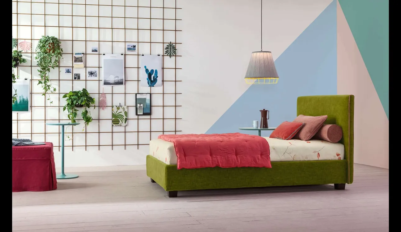 Letto Singolo in tessuto Dread di Twils