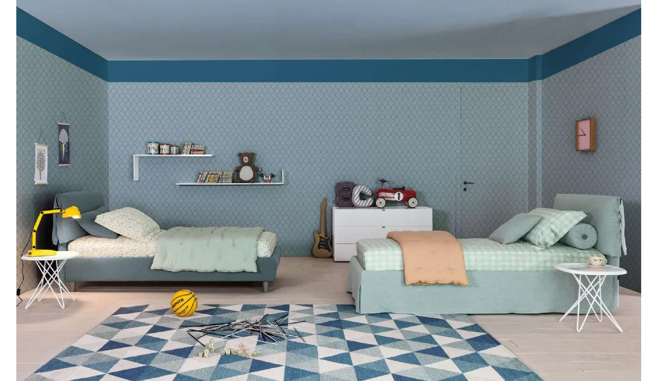 Letto Singolo in tessuto Giselle di Twils
