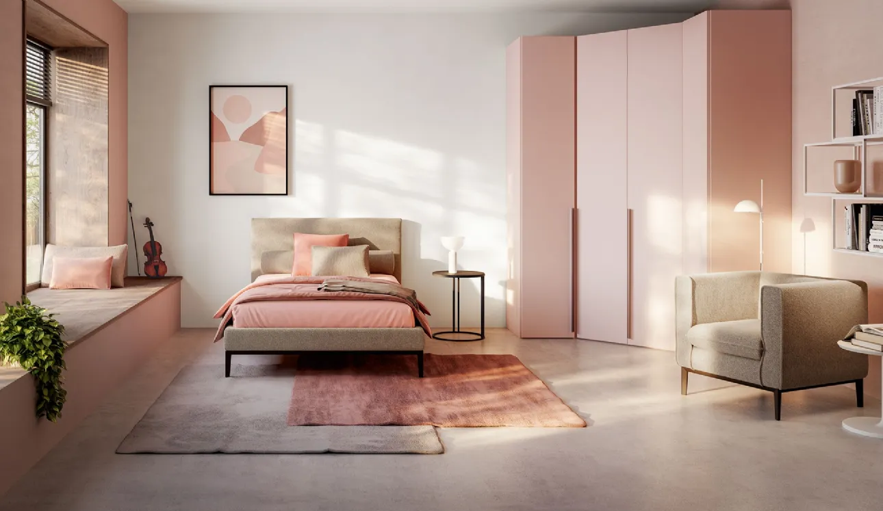 Letto Singolo in tessuto Max di Twils