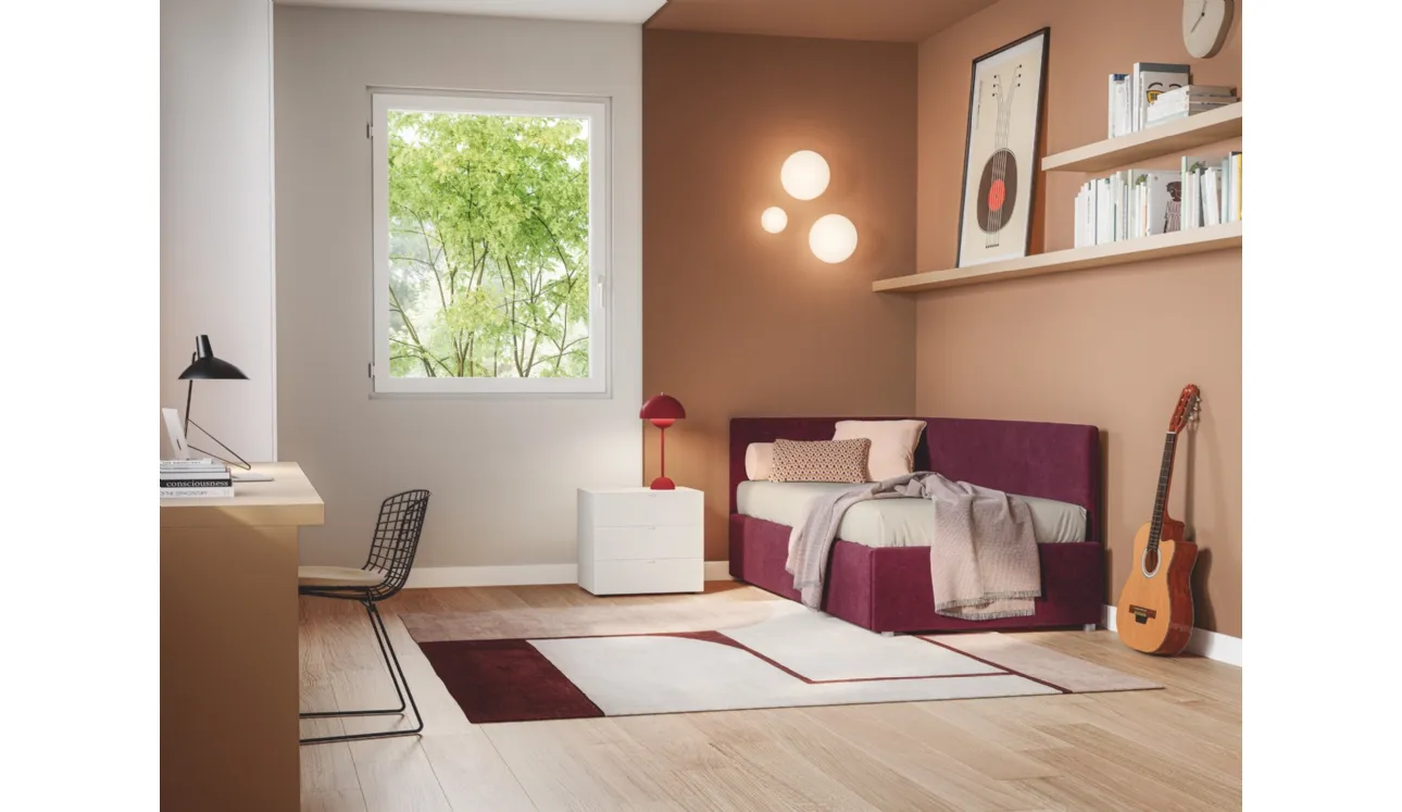 Daybed singolo con letto estraibile Maya di Twils