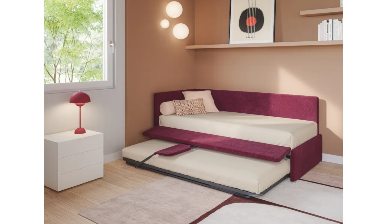 Daybed singolo con letto estraibile Maya di Twils
