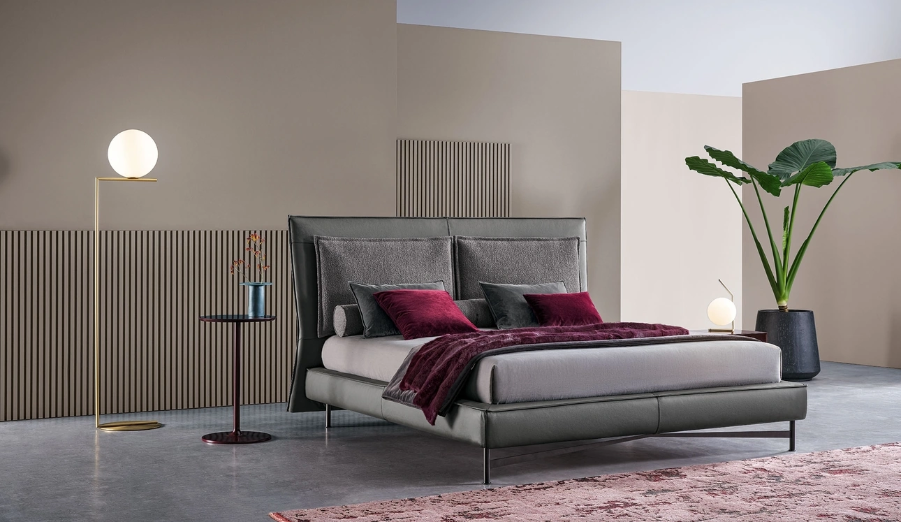 Letto con testiera SP2802 Basso di Twils