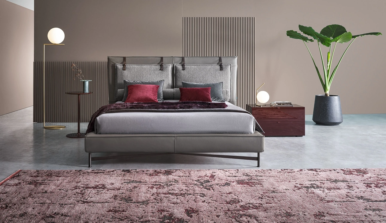Letto con testiera SP2802 Basso di Twils
