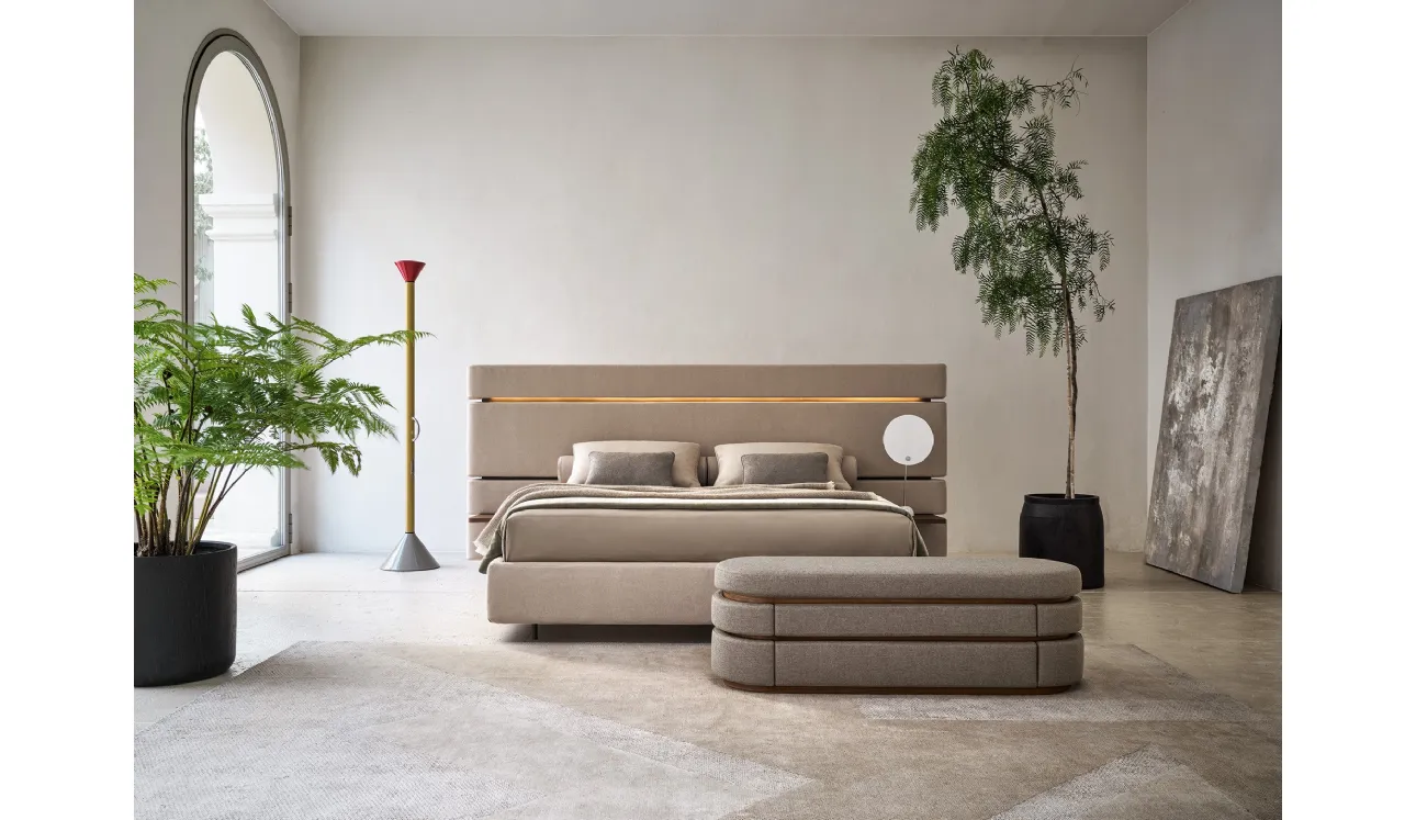 Letto in tessuto imbottito Infinito di Twils