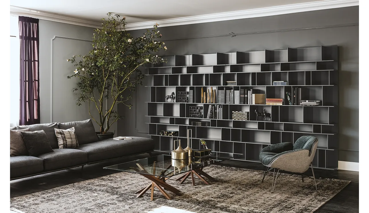 Libreria a muro Wally di Cattelan Italia