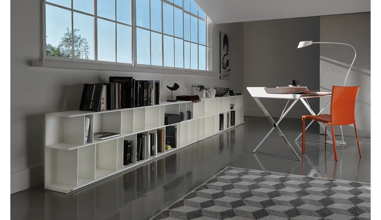 Libreria a muro Wally di Cattelan Italia