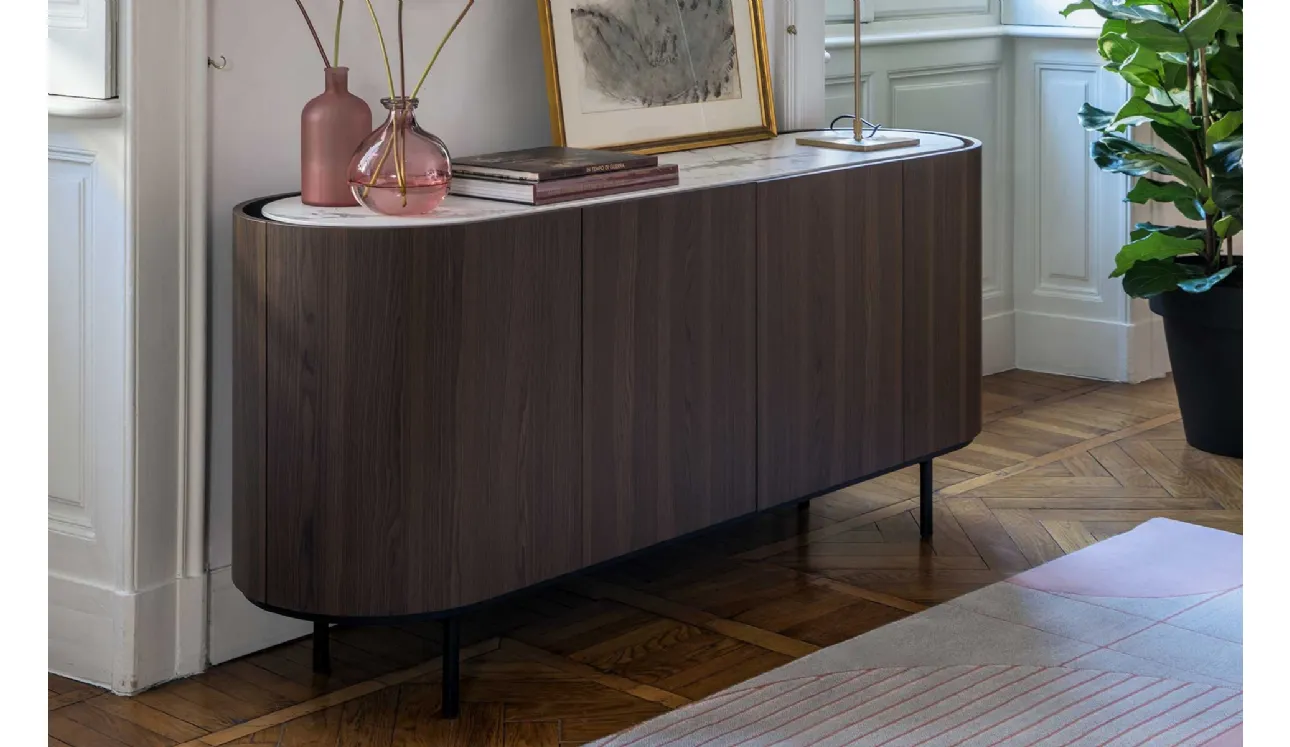 Madia ovale in legno Lake di Calligaris