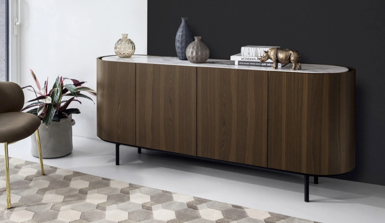 Madia ovale in legno Lake di Calligaris