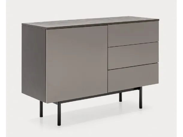 Madia in laccato opaco con top in nobilitato pietra piasentina Made CB6101 1 di Connubia