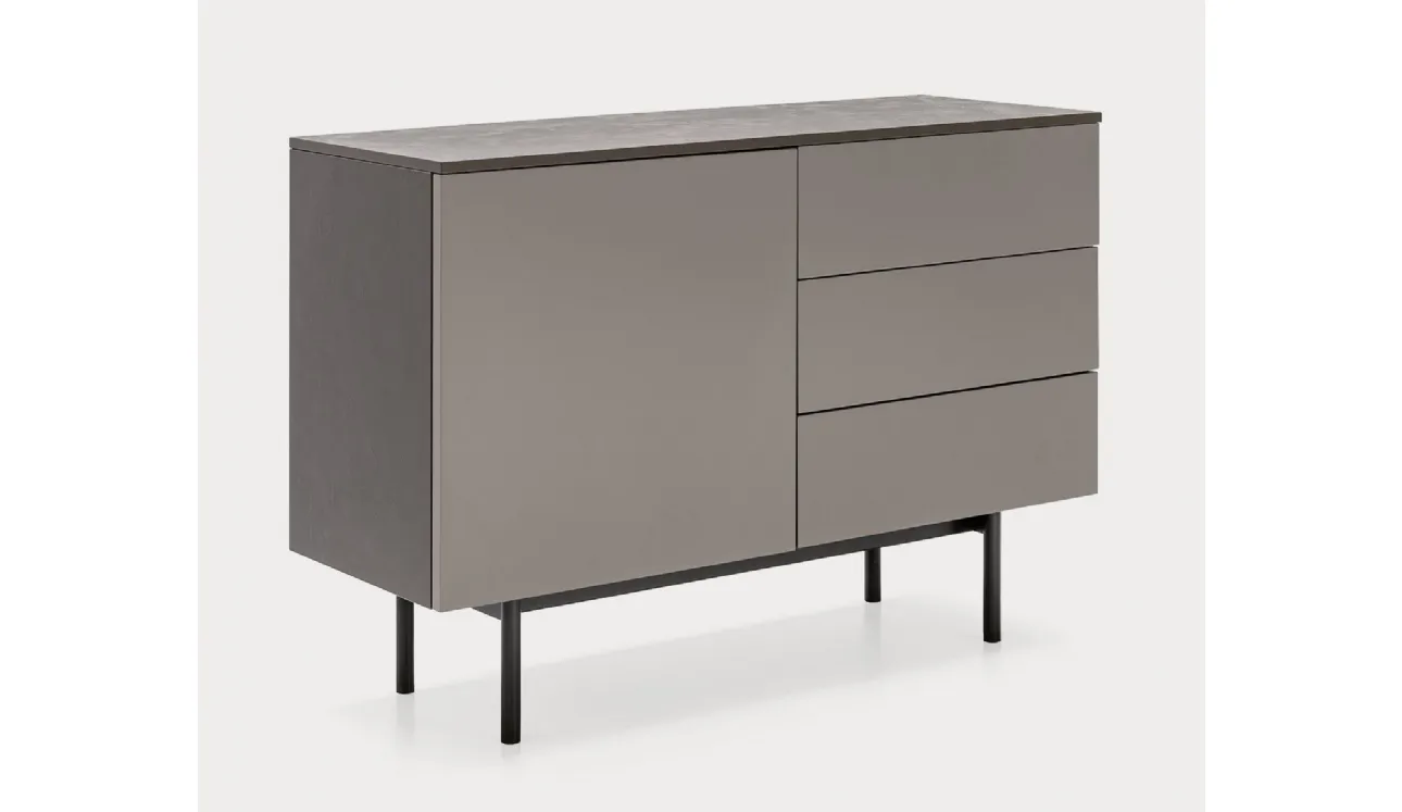 Madia in laccato opaco con top in nobilitato pietra piasentina Made CB6101 1 di Connubia