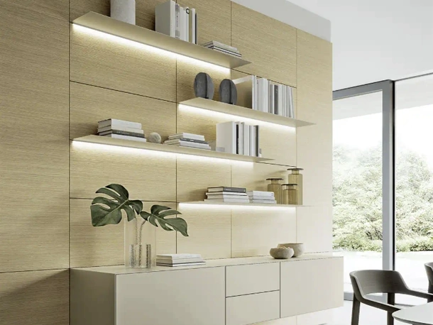 Parete Attrezzata Domino Boiserie 01 di Sangiacomo