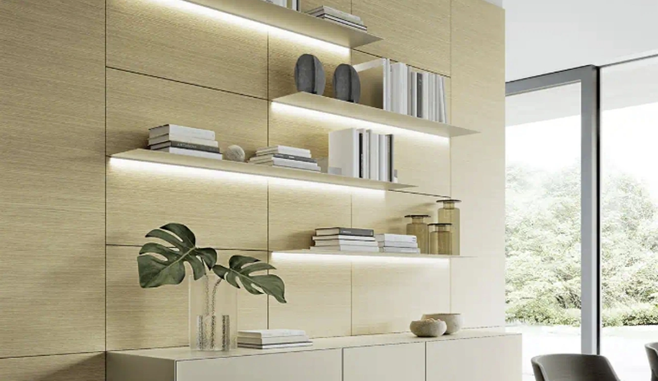 Parete Attrezzata Domino Boiserie 01 di Sangiacomo